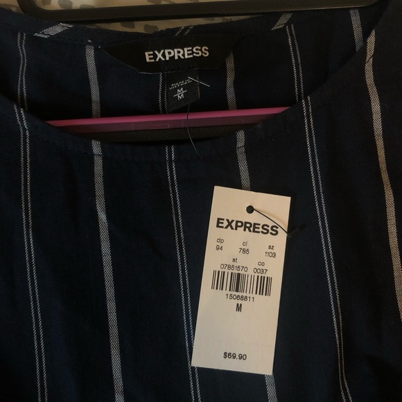 Striped Express Dress size medium NWT - Picture 3 of 5